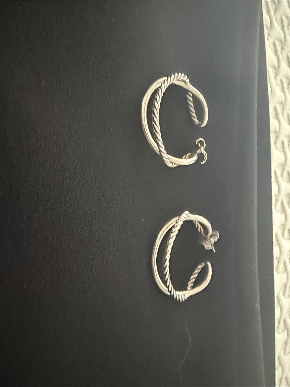David Yurman double hoop earrings